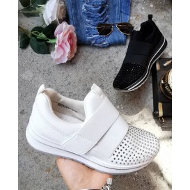 SNEAKERS STRASS BLANCA