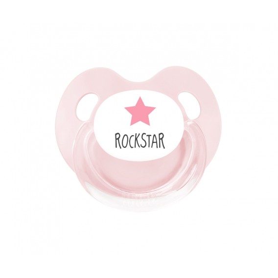 CHUPETE ROCK STAR ROSA + 6 MESES
