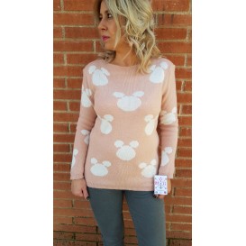 jersey punto mickey rosa