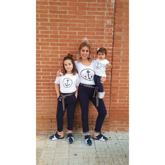 PANTALON AZUL MARINO CON LAZO