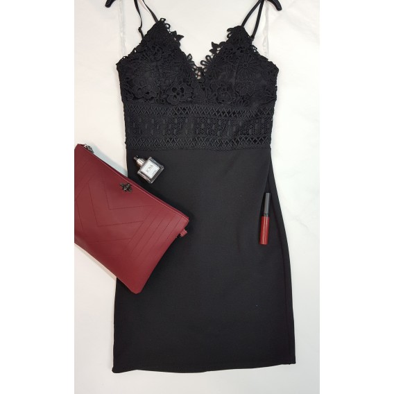 VESTIDO FIESTA CUERPO DETALLES