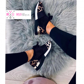 sneackers leopardo brillantes