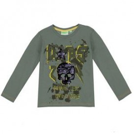 CAMISETA CALAVERA KAKI