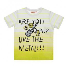 CAMISETA LIVE THE METAL AMARILLA