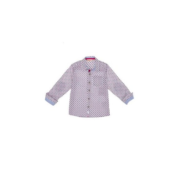 CAMISA NIÑO ESTAMPADO FLORES ROSA