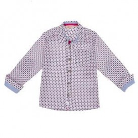 CAMISA NIÑO ESTAMPADO FLORES ROSA