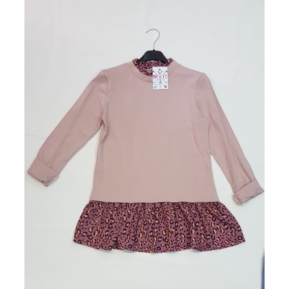 BLUSA COMBINADA LEOPARDO ROSA