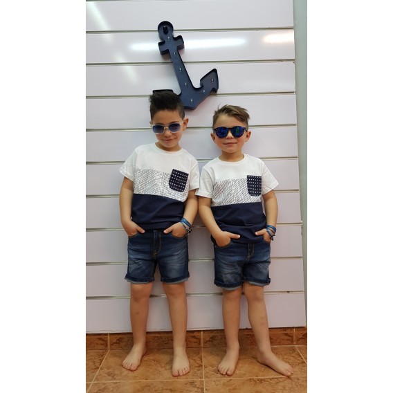 CAMISETA BOLSILLO AZUL MARINO