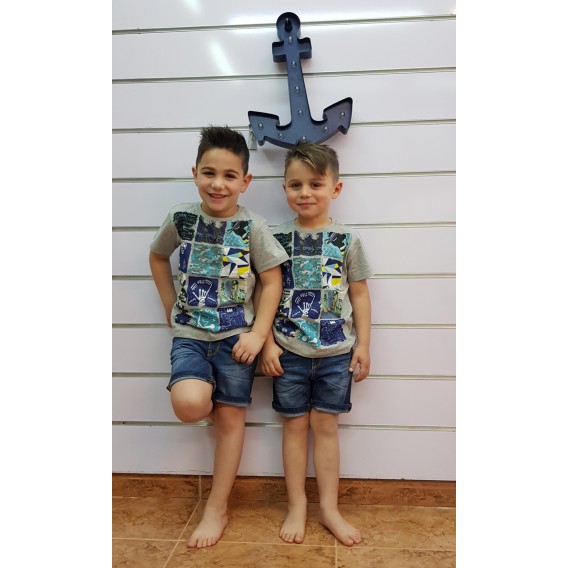 CAMISETA GRIS PINEAPPLE