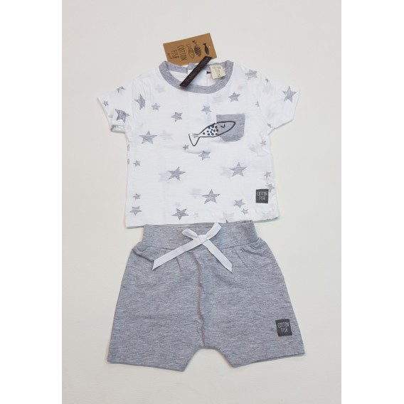 CONJUNTO GRIS PANTALÓN + CAMISETA