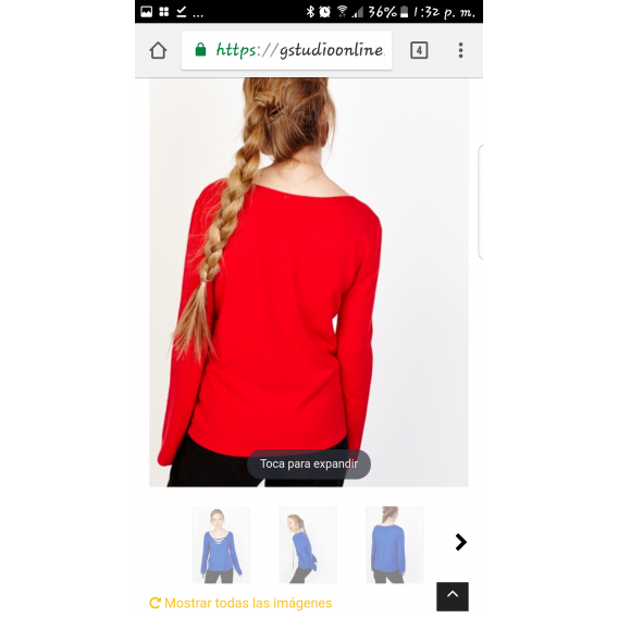 Jersey escote trenzado