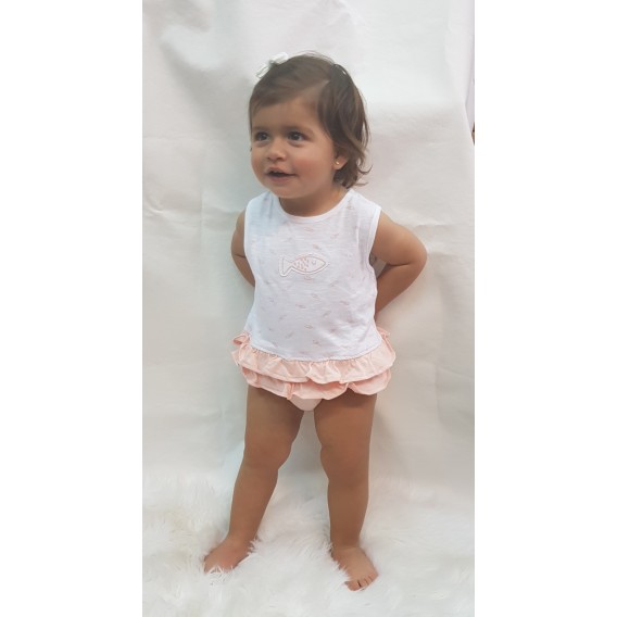 PELELE VESTIDO PECECITOS ROSA