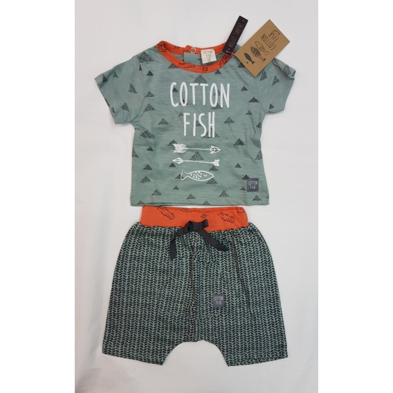 CONJUNTO VERDE Y NARANJA