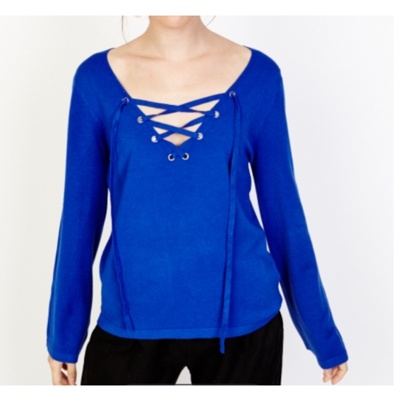 Jersey escote trenzado