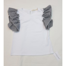 CAMISETA VOLANTE VICHY