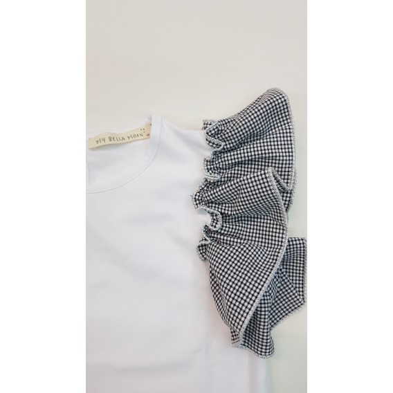 CAMISETA VOLANTE VICHY