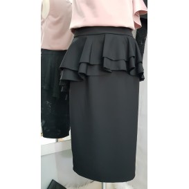 FALDA FIESTA VOLANTE NEGRA