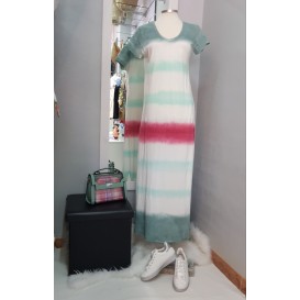 vestido degradado verde