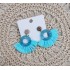 PENDIENTES ABANICO AZUL