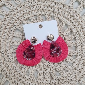 PENDIENTES GOTA ROJO