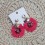 PENDIENTES ABANICO ROJO