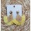 PENDIENTES ROMBO AMARILLO