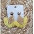 PENDIENTES ROMBO AMARILLO