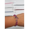PULSERA ANCLA CUERDA RAYAS
