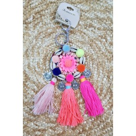 COLGANTE LLAVERO GRANDE ROSA
