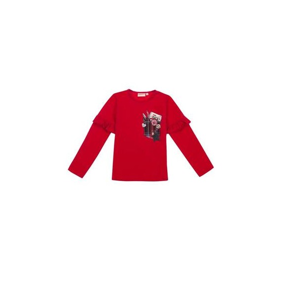 CAMISETA ROJA BOLSILLO DECO