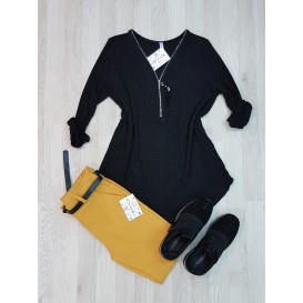 BLUSA NEGRA CREMALLERA