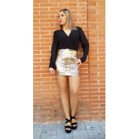 VESTIDO FALDA STRASS