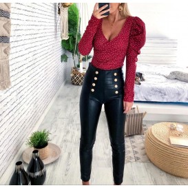 PANTALON POLIPIEL BOTONES