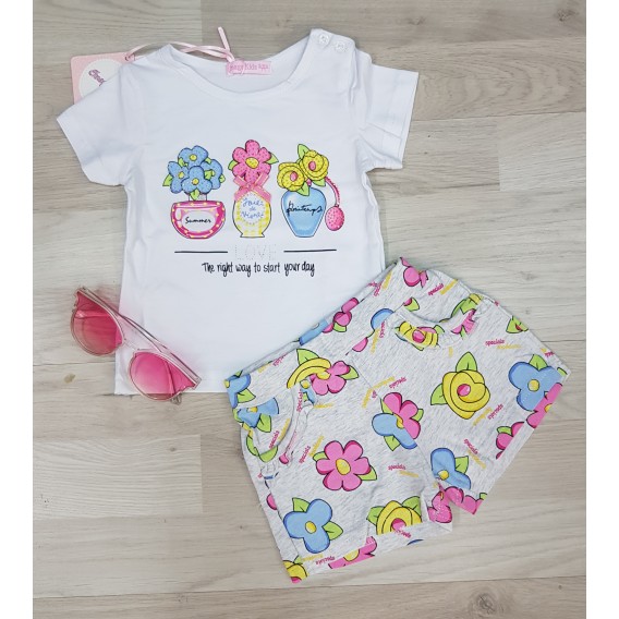 CONJUNTO BEBE FLORES