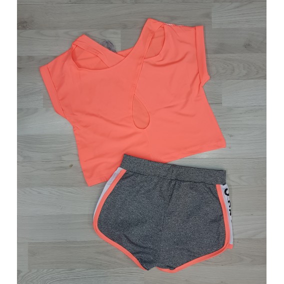 CONJUNTO NIÑA SPORT SALMON
