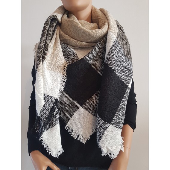 Pañuelo maxi cuadros