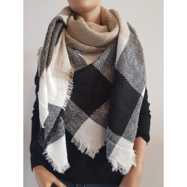 Pañuelo maxi cuadros