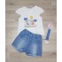 CONJUNTO BEBE PRINCESAS DENIM