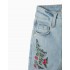JEANS BORDADO FLORES NIÑA