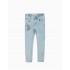 JEANS BORDADO FLORES NIÑA