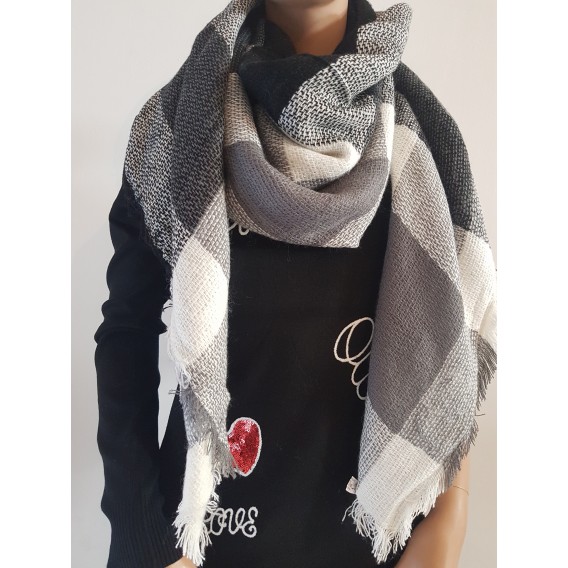 Pañuelo maxi cuadros