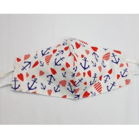 MASCARILLA ANCLAS Y CORAZONES
