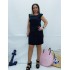 VESTIDO HOMBRERAS NEGRO