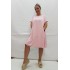 VESTIDO FLUIDO ROSA TALLA GRANDE
