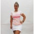 Camiseta beso brillantes