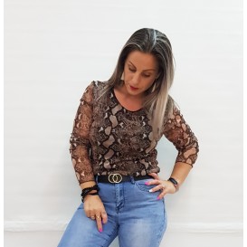 BLUSA ESTAMPADA SERPIENTE