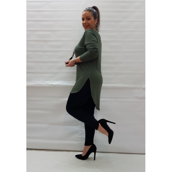 BLUSA LARGA VERDEON COLLAR