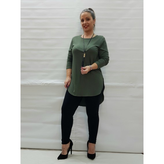 BLUSA LARGA VERDEON COLLAR
