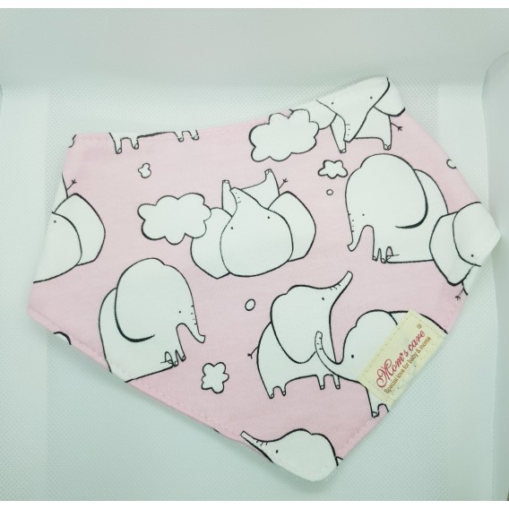 BANDANA  ELEFANTES ROSA