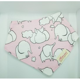 BANDANA  ELEFANTES ROSA